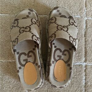 GUCCI platform slide sandals
